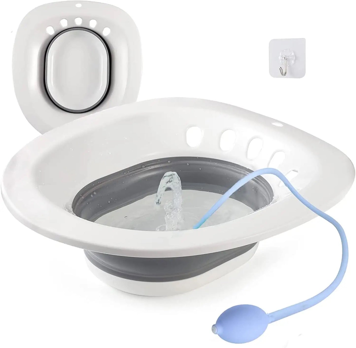 Sitz Bowl with Flusher (Collapsible)