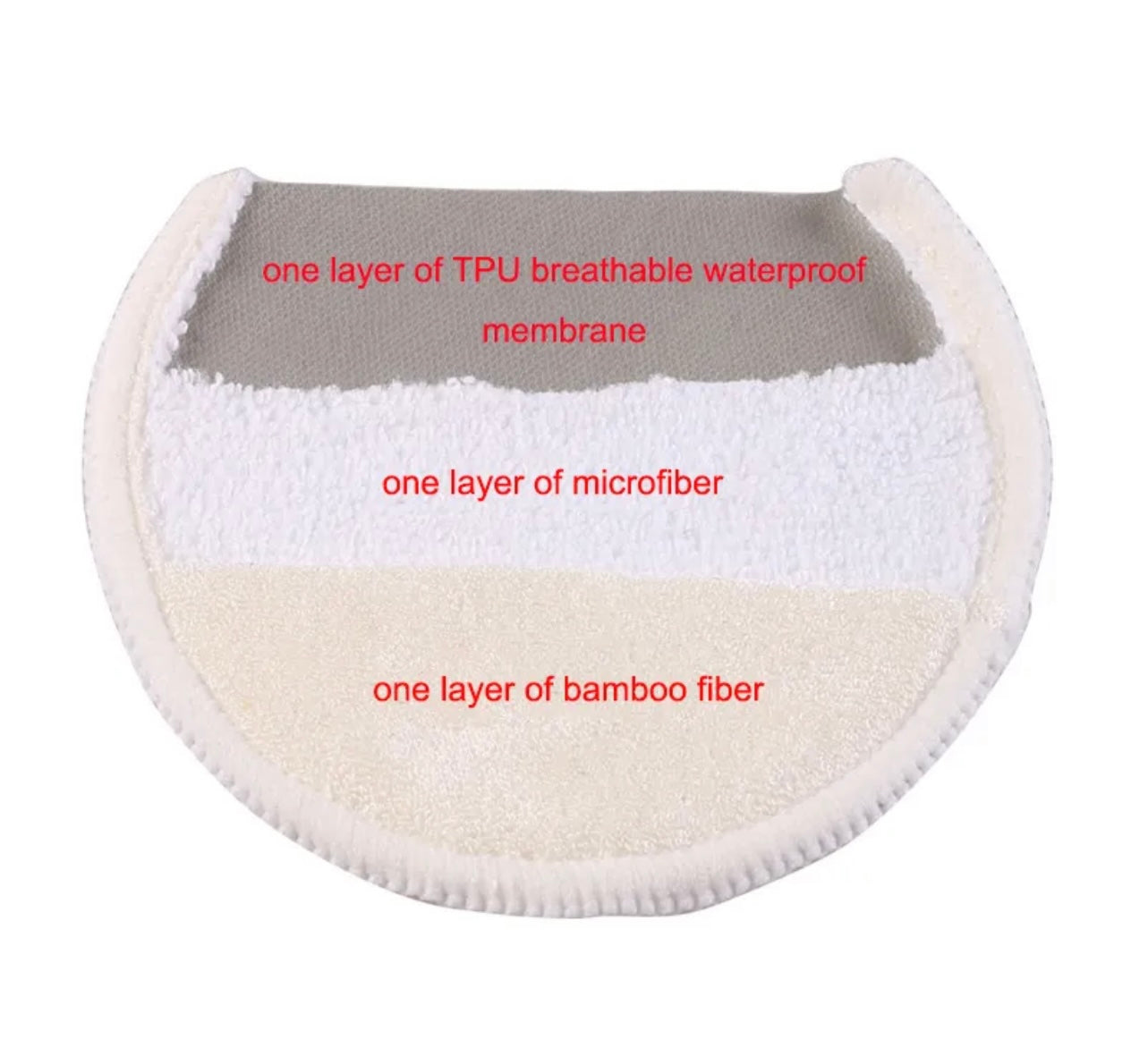 Absorbent Washable Nursing Pads (Pair)