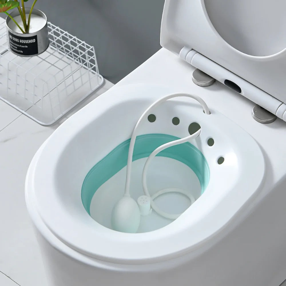 Sitz Bowl with Flusher (Collapsible)